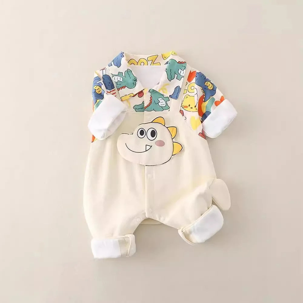 Newborn Jumpsuit  Baby Boys Girls Rompers 0-18 Months