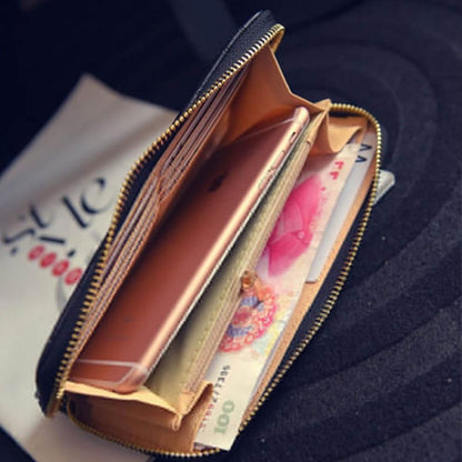 Women Long Wallet Lady Leather Wallet Clutch