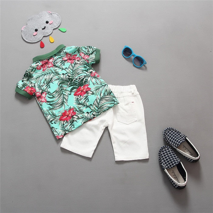 Children Clothing Sets Baby Boys  T Shirts+Shorts Pants