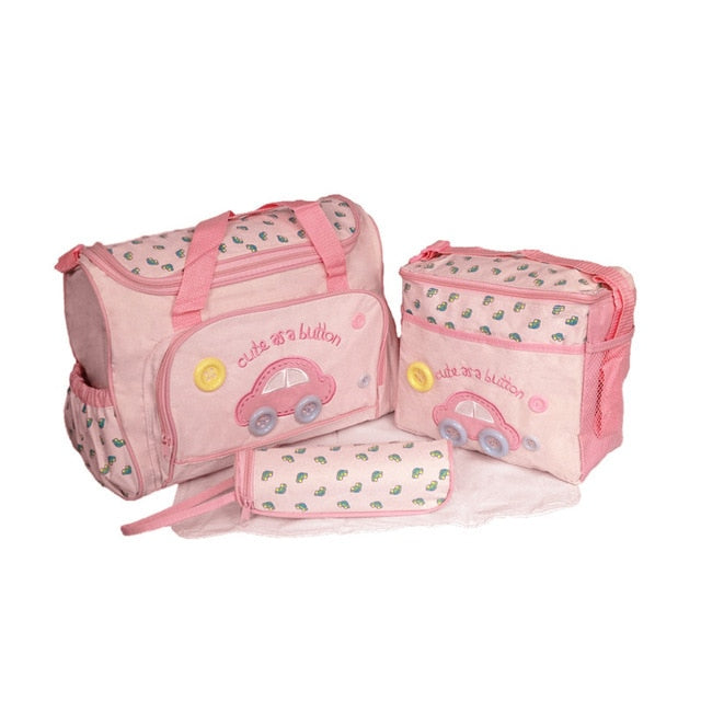 4 Pieces/Set Fashion Infant Baby Nappy Bag, Mommy Maternity Bags