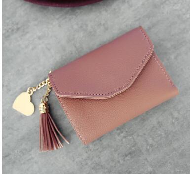 Leather Wallets Women Long Tassel Luxury Clutch