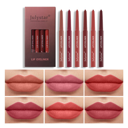 Lipstick Pink Six Pack Lipstick Pen Waterproof Matte