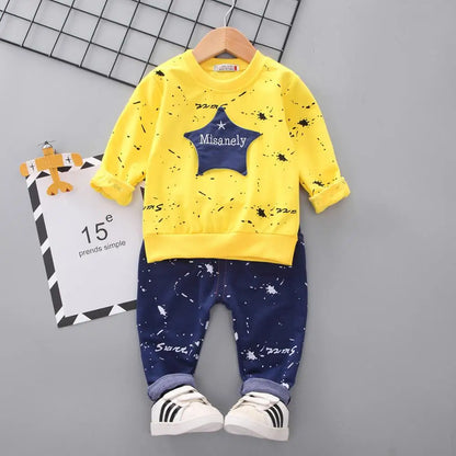 Kids Clothes Baby Boys Costume Star camouflage Tracksuit Tops Pants 2PCS