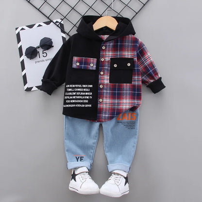 New Kids Clothes Baby Boys Costume Letter Tracksuit Tops Pants