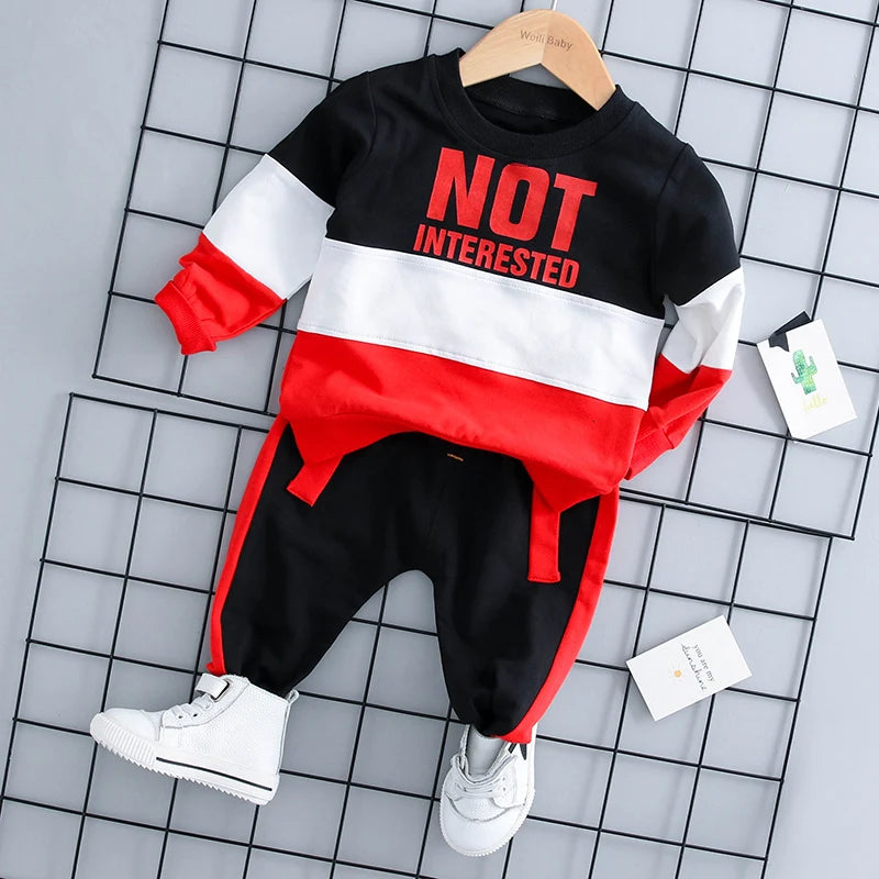 Kids Clothes Baby Boys Costume Letter Tracksuit Tops Pants