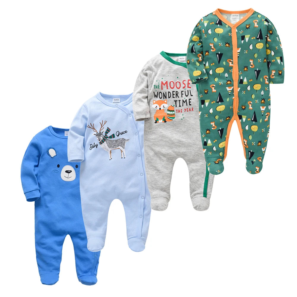 4 pcs/lot New Born Body Bebes Clothing