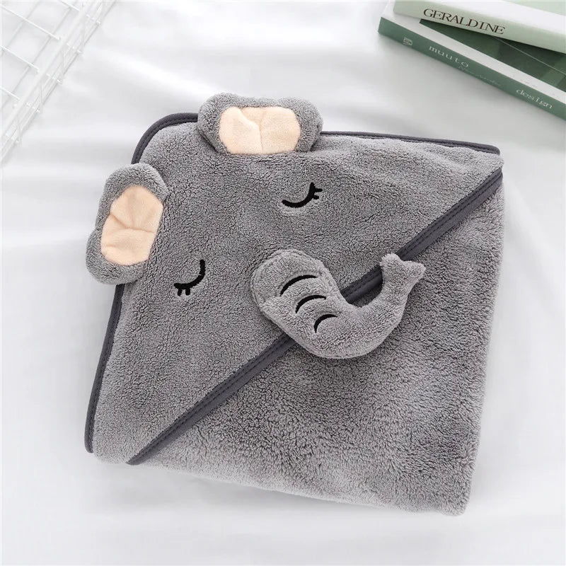 Toddler Baby Hooded Towels Newborn Kids Bathrobe Super Soft Bath