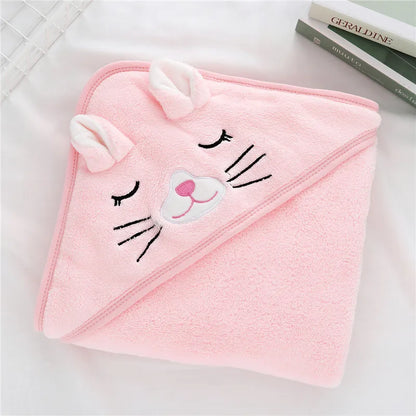 Toddler Baby Hooded Towels Newborn Kids Bathrobe Super Soft Bath