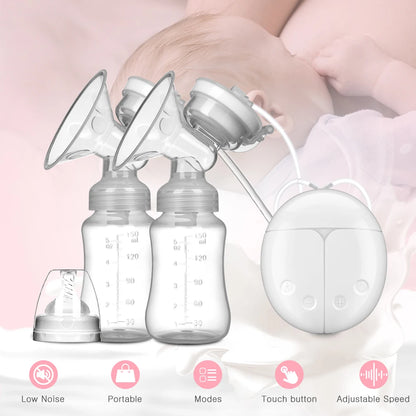 Electric breast pump unilateral and bilateral breast pump manual silicone