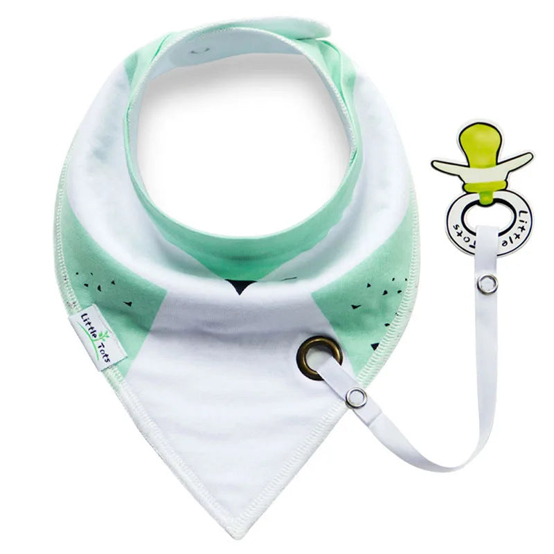 Saliva Towel Baberos Bebes Baby Bibs & Anti-drop Rope Super Absorbent