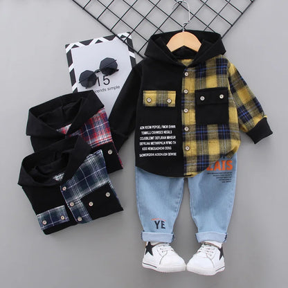 New Kids Clothes Baby Boys Costume Letter Tracksuit Tops Pants