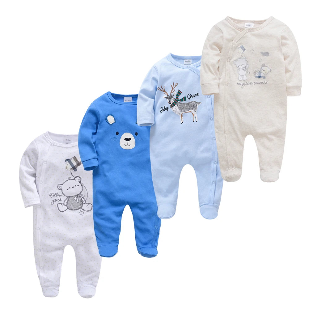 4 pcs/lot New Born Body Bebes Clothing