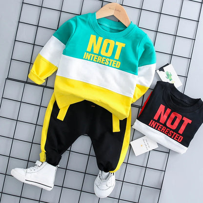 Kids Clothes Baby Boys Costume Letter Tracksuit Tops Pants