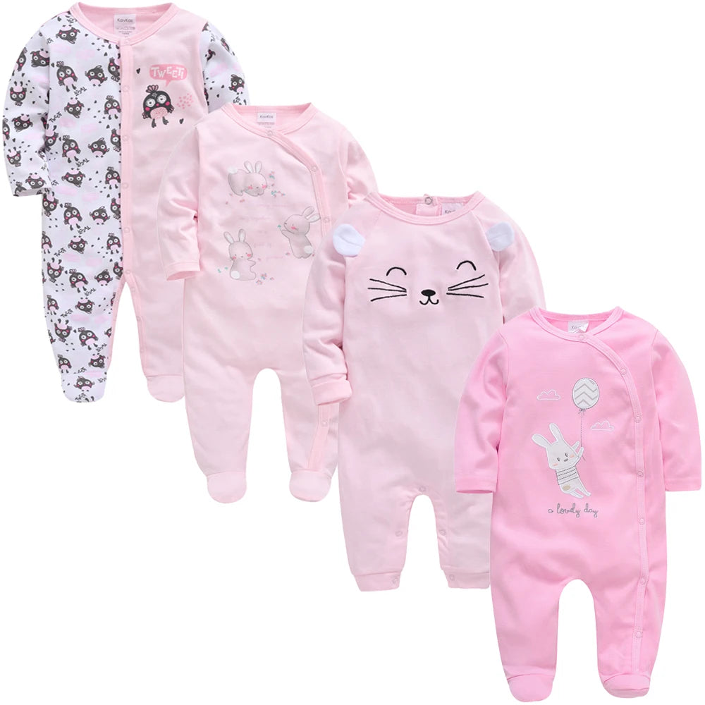 4 pcs/lot New Born Body Bebes Clothing