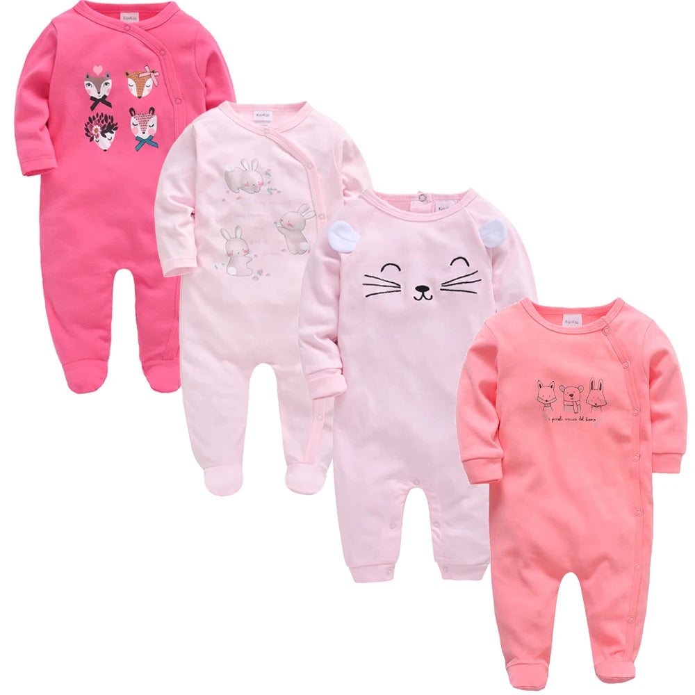 4 pcs/lot New Born Body Bebes Clothing