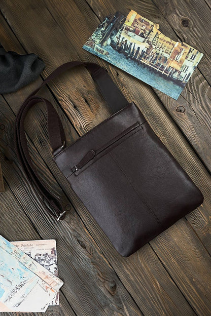 Natural leather bag Galanter