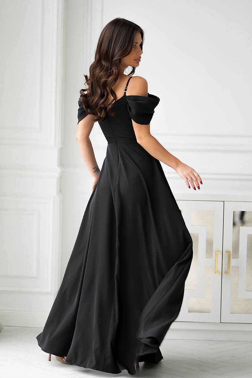  Long dress model 203758 Bicotone 