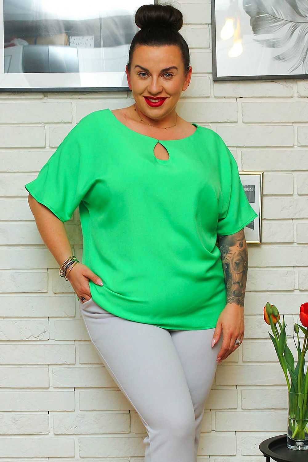 Plus size blouse Karko