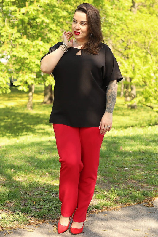  Plus size blouse model 169033 Karko 