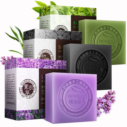 Natural Organic Herbal Essential Oil. Soap Whitening. Handmade Soap. Skin Remove Acne.